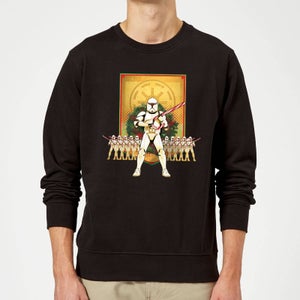 Star Wars Candy Cane Stormtroopers Black Christmas Sweatshirt