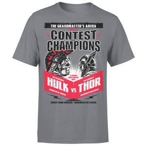 Camiseta Marvel Contest of Champions "Hulk vs. Thor" - Hombre - Gris