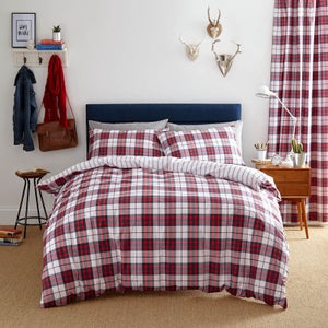 Catherine Lansfield Henley Check Duvet Set