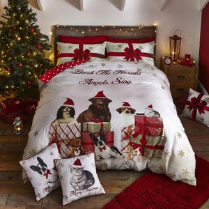 Catherine Lansfield Christmas Party Animals Duvet Set
