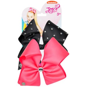 JoJo Siwa Bow Set - Neon Pink/Black