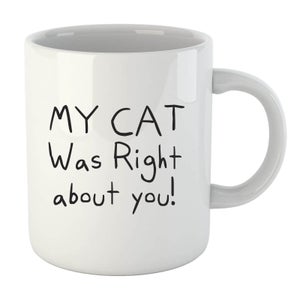 My Cat Was Right About You Mug
