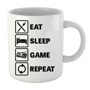 Eat Sleep Game Repeat Mug