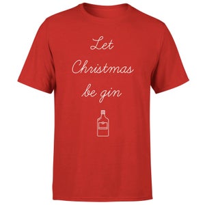 Let Christmas Be Gin T-Shirt - Red
