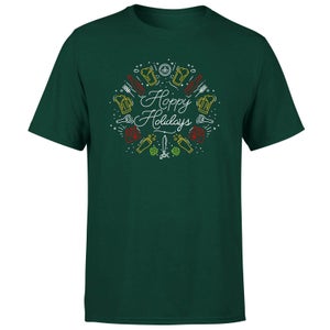 Hoppy Holidays T-Shirt - Forest Green