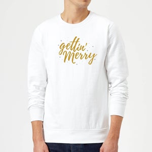 Gettin' Merry Sweatshirt - White