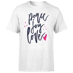 Peace Joy Love T-Shirt - White