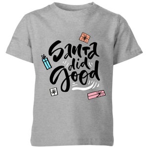 Santa Did Good Kids' T-Shirt - Grey