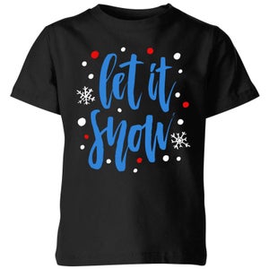 Let it Snow Kids' T-Shirt - Black