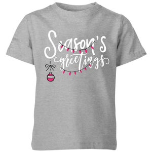 Seasons Greetings Kids' T-Shirt - Grey