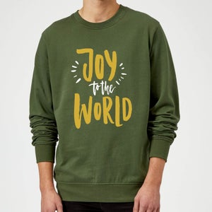 Joy to the World Sweatshirt - Forest Green