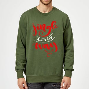 Jingle all the Way Sweatshirt - Forest Green