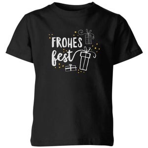 Frohes Fest Kids' T-Shirt - Black