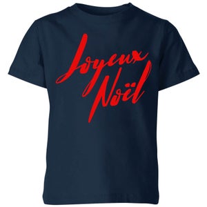 Joyeux Noel Holly Jolly international Kids' T-Shirt - Navy