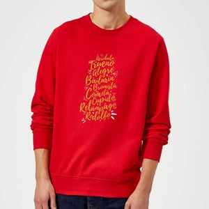 International Reindeer Sweatshirt - Red