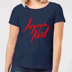 Joyeux Noel Holly Jolly international Women's T-Shirt - Navy