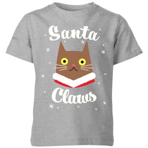 Santa Claws Kids' T-Shirt - Grey