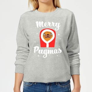 Merry Pugmas Women's Sweatshirt - Grey