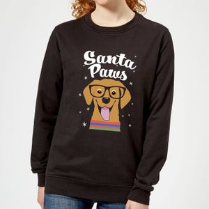 Santa Paws Women's Sweatshirt - Black