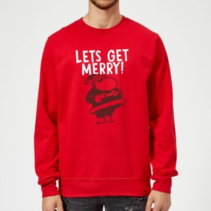 Lets Be Merry Sweatshirt - Red