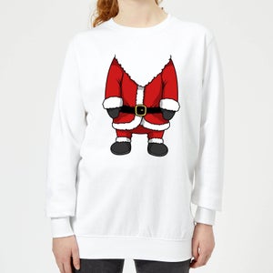 Santa Women's Sweatshirt - White