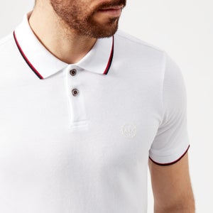 Armani Exchange Men's Tipped Polo Shirt - White