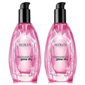 Redken Diamond Oil Glow Dry Style Enhancing Oil Duo (2 x 100ml)