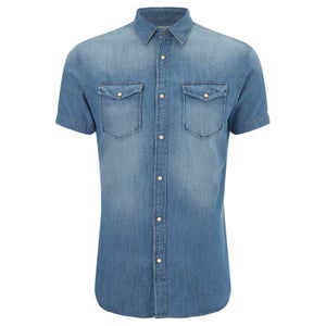 Jack & Jones Men's Originals Sheridan Denim Shirt - Dark Blue Denim