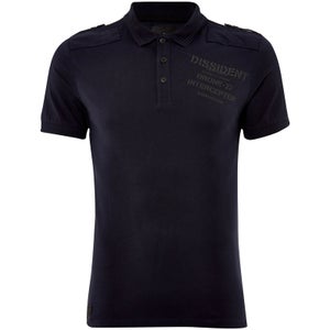 Dissident Men's Mazo Shoulder Panel Polo Shirt - True Navy
