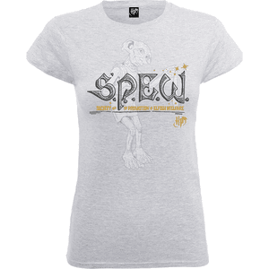 T-Shirt Femme Society For The Promotion Of Elfish Welfare - Harry Potter - Blanc