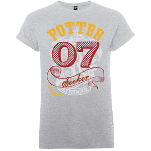 Harry Potter Gryffindor Potter Seeker Heren T-shirt - Grijs