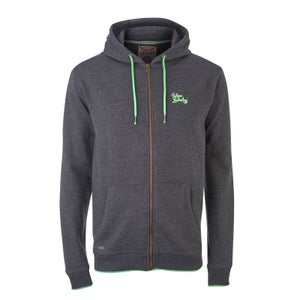 Tokyo Laundry Men's Hanover Zip Through Hoody - Charcoal Marl