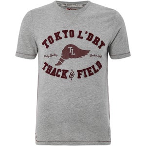 T-Shirt Homme Springfield Tokyo Laundry - Gris Clair Chiné