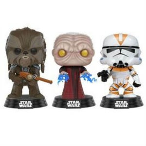 Lot de 3 Figurines Pop! EXC Tarfull, Empereur Découvert et Utapau Clone Trooper - Bobble Star Wars