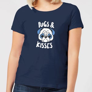 Pugs & Kisses Women's T-Shirt - Navy