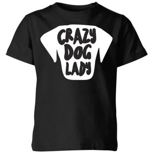 Crazy Dog Lady Kids' T-Shirt - Black