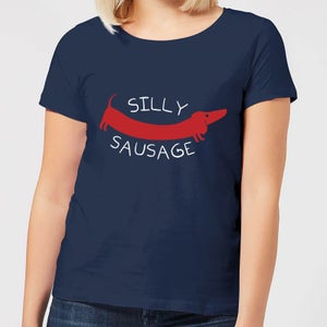 Silly Sausage Women's T-Shirt - Navy