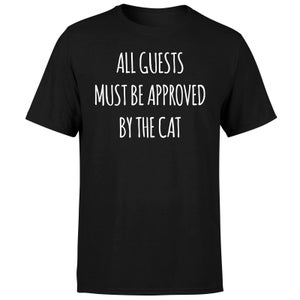 All Guests Must Be Approved By The Cat T-Shirt - Black