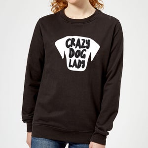 Crazy Dog Lady Women's Sweatshirt - Black