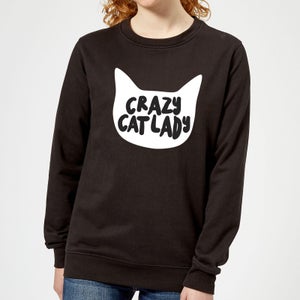 Crazy Cat Lady Women's Sweatshirt - Black