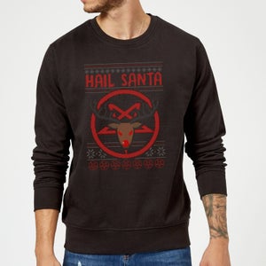 Hail Santa Sweatshirt - Black