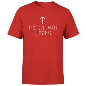 This Guy Hates Christmas T-Shirt - Red