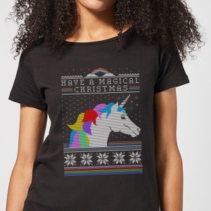 Have a magical Christmas Dames T-Shirt - Zwart