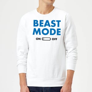 Beast Mode On Sweatshirt - White