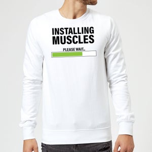 Installing Muscles Sweatshirt - White
