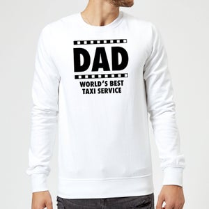 Dad Taxi Service Sweatshirt - White