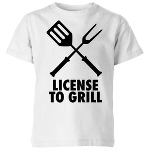 License to Grill Kids' T-Shirt - White