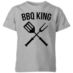 BBQ King Kids' T-Shirt - Grey