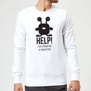 HELP Ive Created a Monster Sweatshirt - White