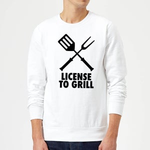 License to Grill Sweatshirt - White